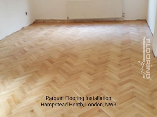 Parquet flooring installation in Hampstead Heath 4