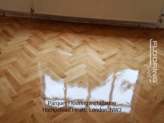 Parquet flooring installation in Hampstead Heath 5