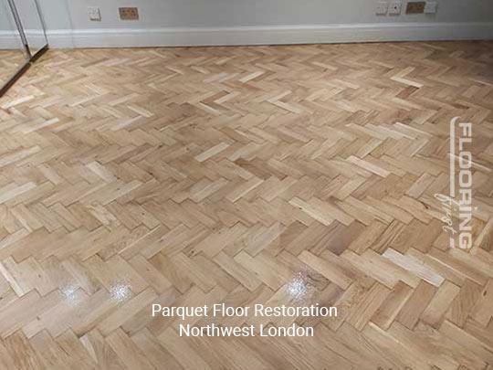 Parquet floor restoration in Northwest London 2