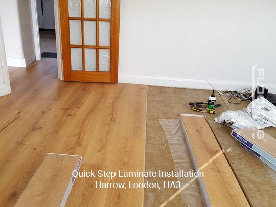 QuickStep laminate installation in Harrow 1