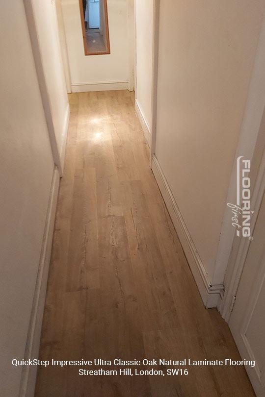 QuickStep Impressive Ultra Classic Oak Natural laminate flooring installation in Streatham Hill 11