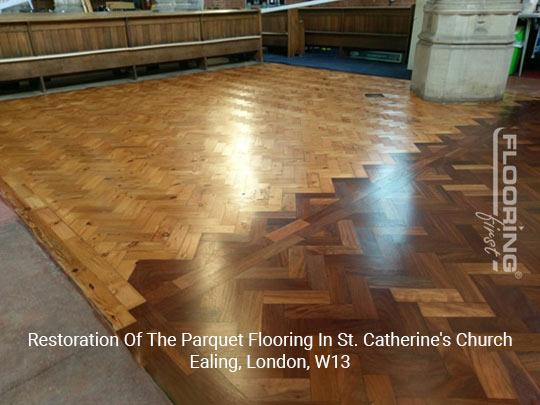 Restoration of the parquet flooring In St. Catherine