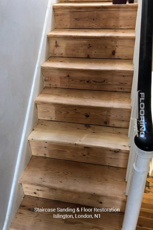 Stairs sanding & floor restoration in Islington 2