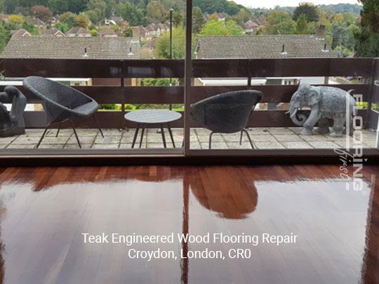 Teak engineered flooring repair in Croydon 3