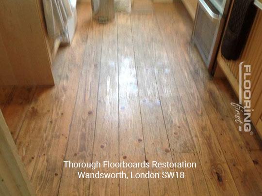 Thorough floorboards restoration project in Wandsworth 1