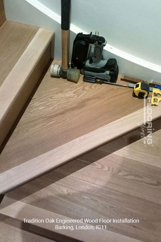 Tradition oak engineered wood floor installation in Barking 3