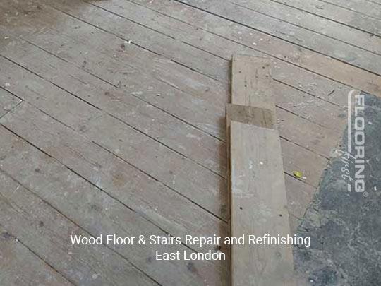 Wood floor & stairs repair and refinishing in East London 2