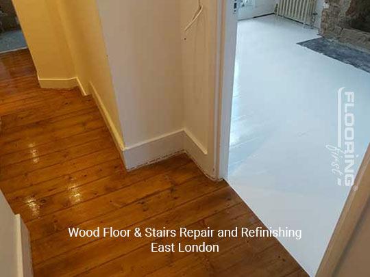 Wood floor & stairs repair and refinishing in East London 6