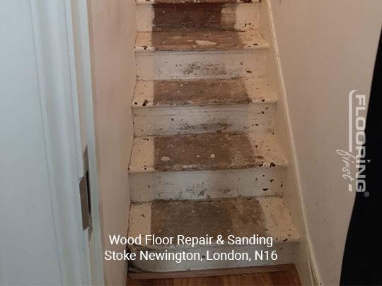 Wood floor repair & sanding in Stoke Newington