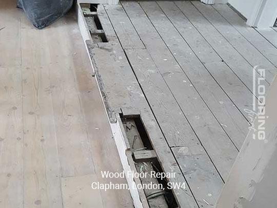 Wood floor repair in Clapham