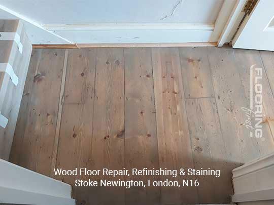 Wood floor repair, refinishing & staining in Stoke Newington