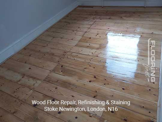 Wood floor repair, refinishing & staining in Stoke Newington 12