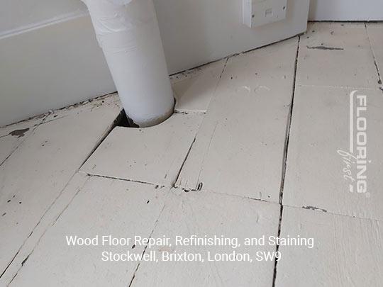Wood floor repair, refinishing, and staining in Stockwell, Brixton 4