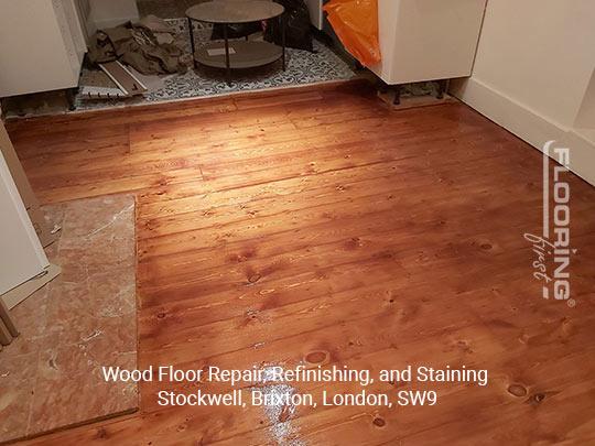 Wood floor repair, refinishing, and staining in Stockwell, Brixton 10