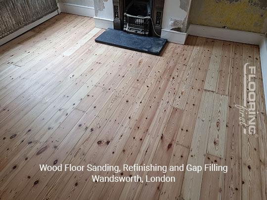 Wood floor sanding, refinishing and gap filling in Wandsworth 1