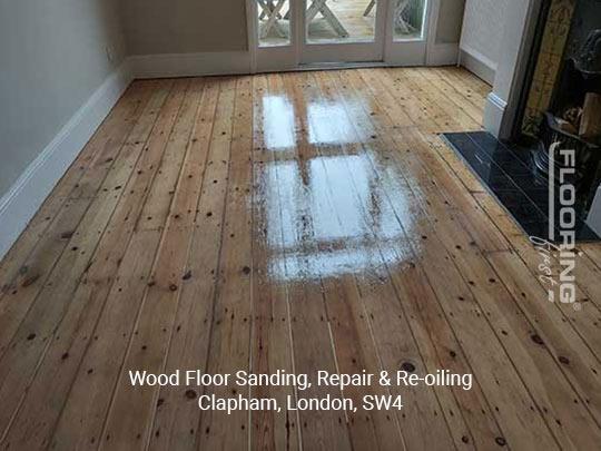 Wood floor sanding, repair and re-oiling in Clapham 6
