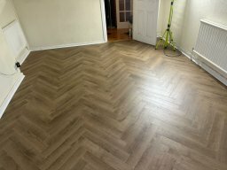 Herringbone Laminate Flooring Installation in Hendon, NW4 in Chiswick