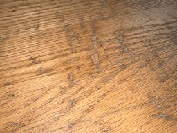 Deep Scratches on Oak Engineered Flooring Fixed by FlooringFirst