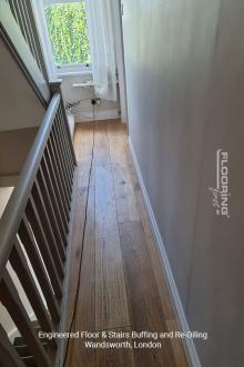 Engineered floor & stairs buffing and re-oiling in Wandsworth