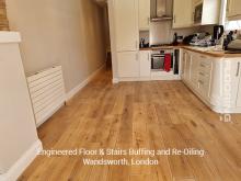 Engineered floor & stairs buffing and re-oiling in Wandsworth 2