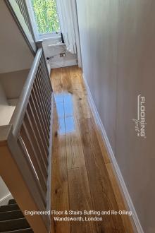 Engineered floor & stairs buffing and re-oiling in Wandsworth 5