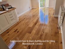 Engineered floor & stairs buffing and re-oiling in Wandsworth 7