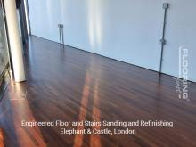 Engineered floor and stairs sanding and refinishing in Elephant & Castle 6
