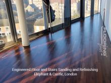 Engineered floor and stairs sanding and refinishing in Elephant & Castle 7
