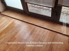 Engineered wood floor & stairs sanding and refinishing in Dalston 2