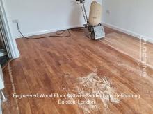 Engineered wood floor & stairs sanding and refinishing in Dalston 4