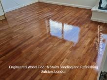 Engineered wood floor & stairs sanding and refinishing in Dalston 10