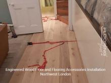Engineered wood floor and flooring accessories installation in Northwest London 1