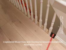 Engineered wood floor and flooring accessories installation in Northwest London 2