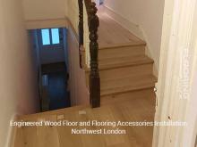 Engineered wood floor and flooring accessories installation in Northwest London 7