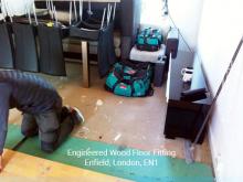 Engineered wood floor fitting in Enfield 1