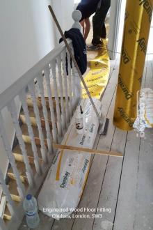 Engineered wood floor fitting in Chelsea 2