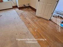 Engineered wood floor fitting in Cricklewood 1