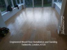Engineered wood floor fitting and sanding in Tadworth