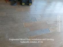 Engineered wood floor fitting and sanding in Tadworth 1