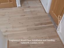 Engineered wood floor fitting and sanding in Tadworth 5