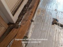 Engineered wood floor installation in Islington