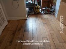 Engineered wood floor installation in Islington 2