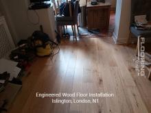 Engineered wood floor installation in Islington 7