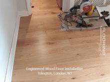 Engineered wood floor installation in Islington 8