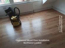 Engineered wood floor installation in Northwest London