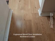 Engineered wood floor installation in Northwest London 1
