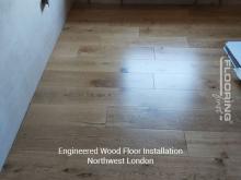 Engineered wood floor installation in Northwest London 2