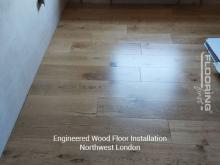 Engineered wood floor installation in Northwest London 2
