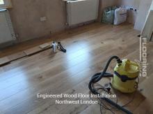 Engineered wood floor installation in Northwest London 4