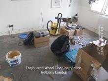 Engineered wood floor installation in Holborn 2
